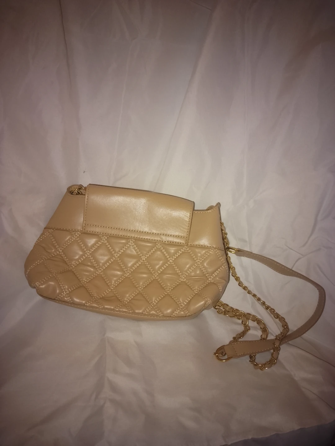 Elizabeth Grant Beige Quilted Shoulder Bag - photo 3