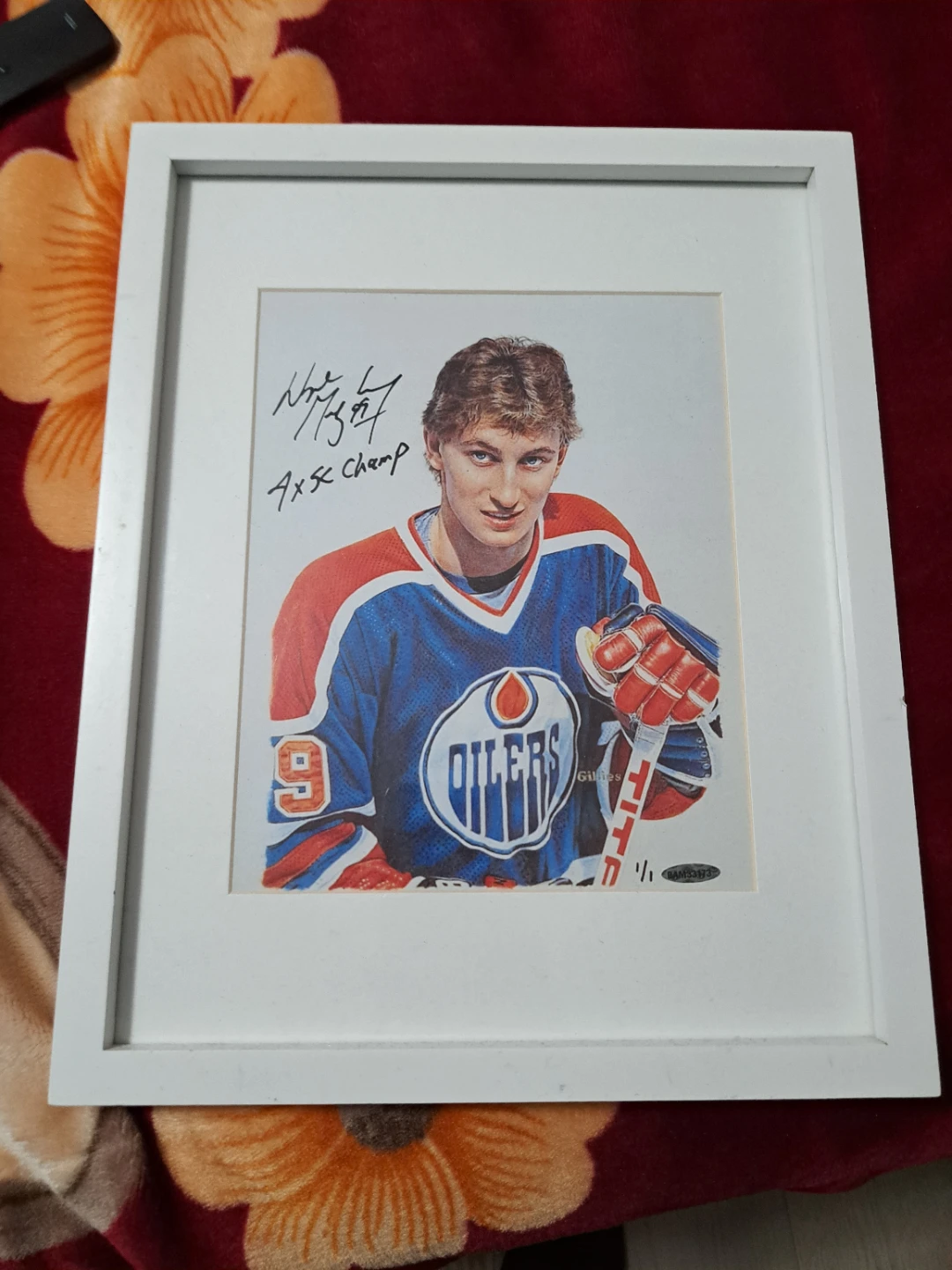 Wayne Gretzky Signed Oilers Print