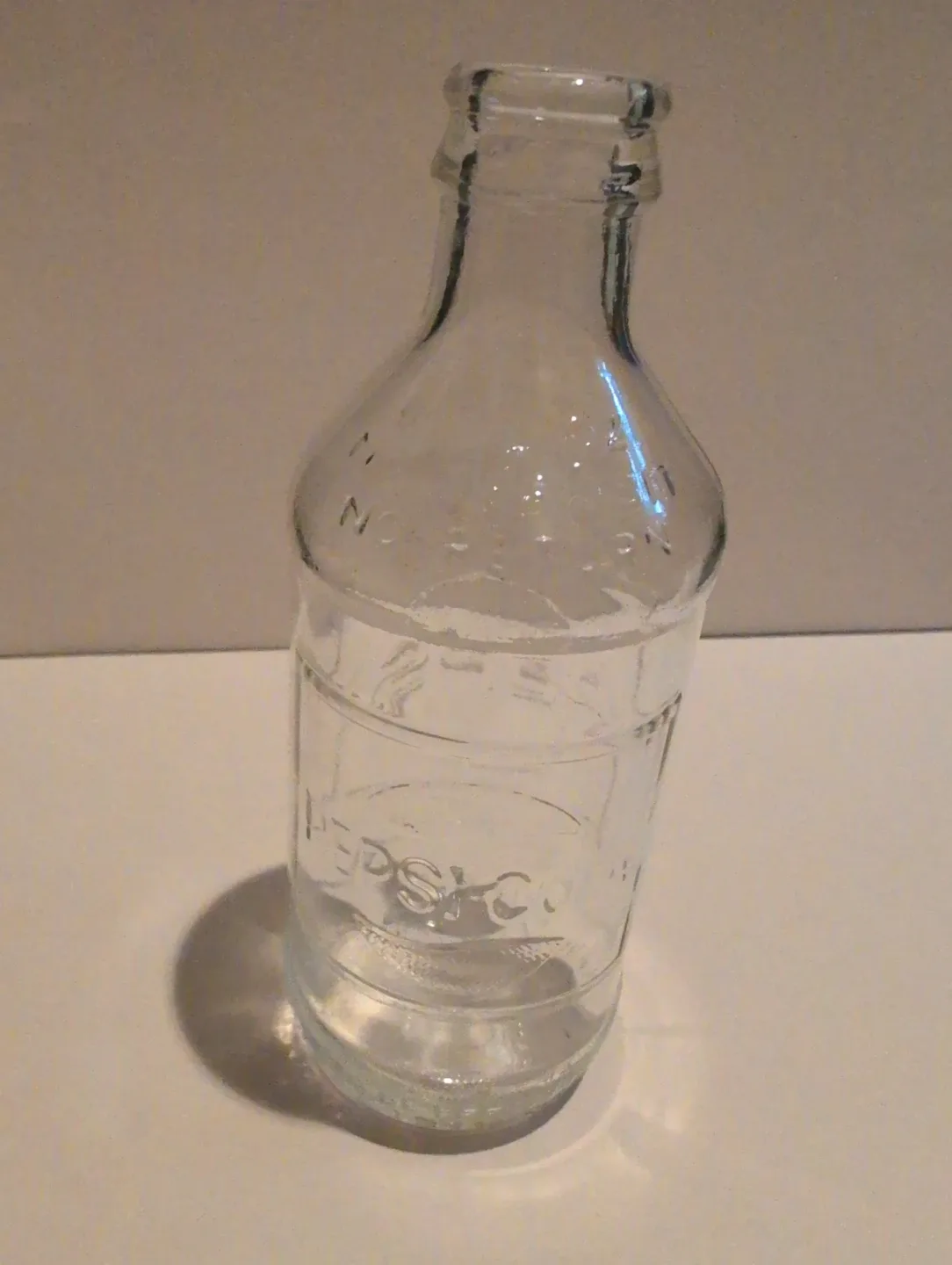 Vintage Pepsi-Cola Clear Glass Bottle image indicator(2)