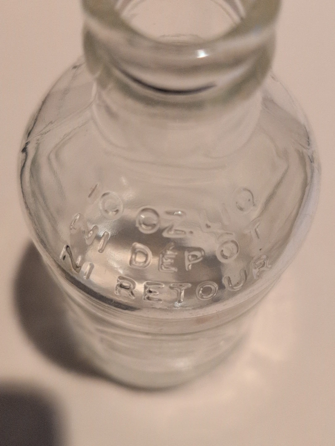Vintage Pepsi-Cola Clear Glass Bottle - photo 4