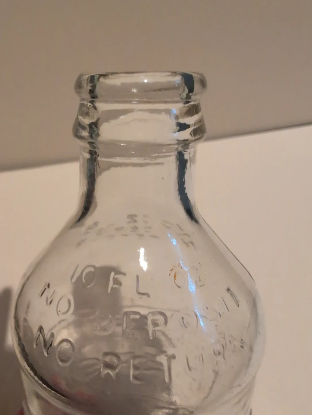 Vintage Pepsi-Cola Clear Glass Bottle image indicator(5)