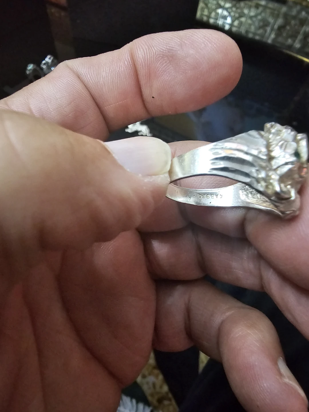 Lion Head Sterling Silver Ring