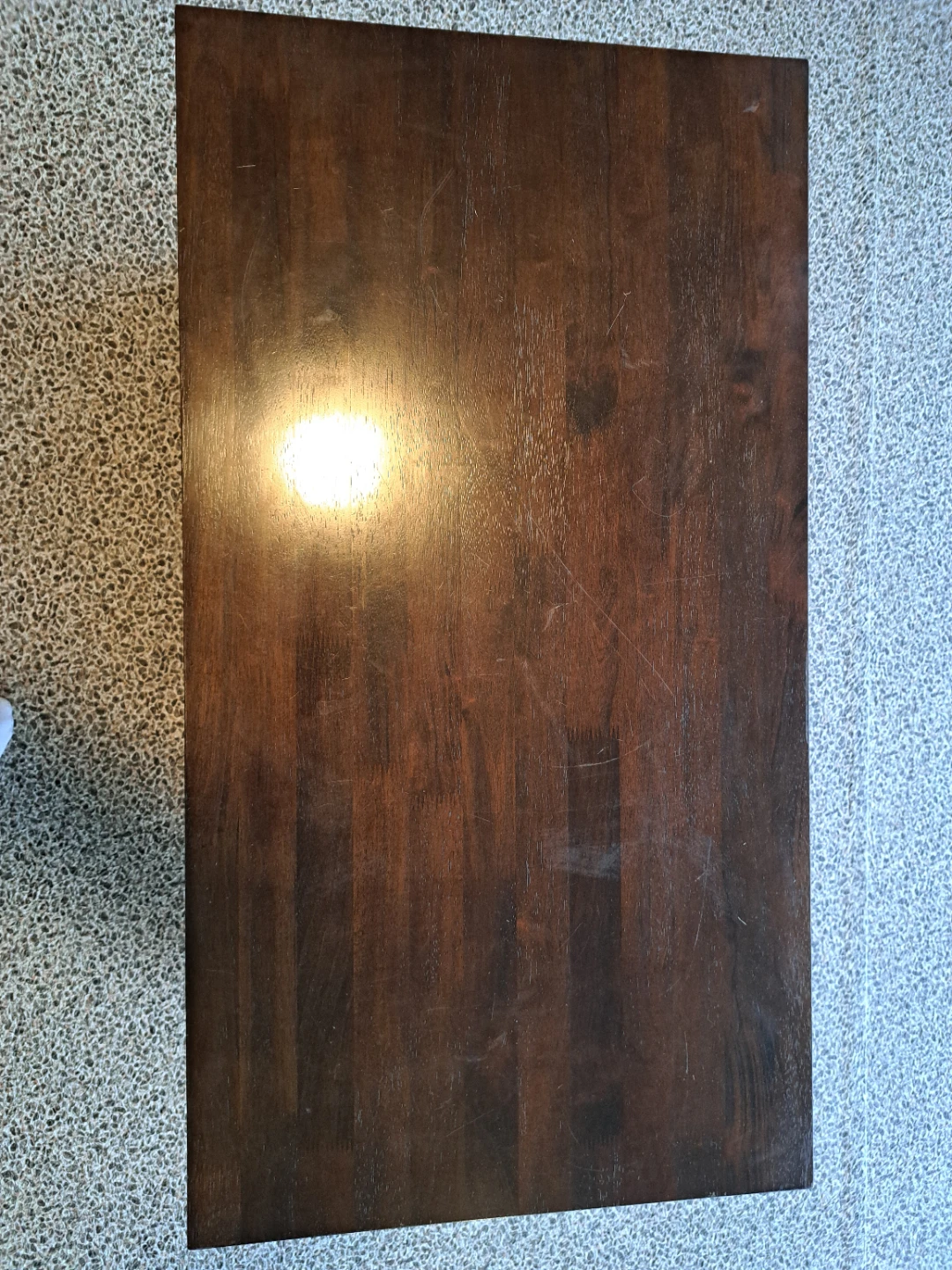 Dark Brown Wooden Coffee Table 100x54x43cm - photo 4