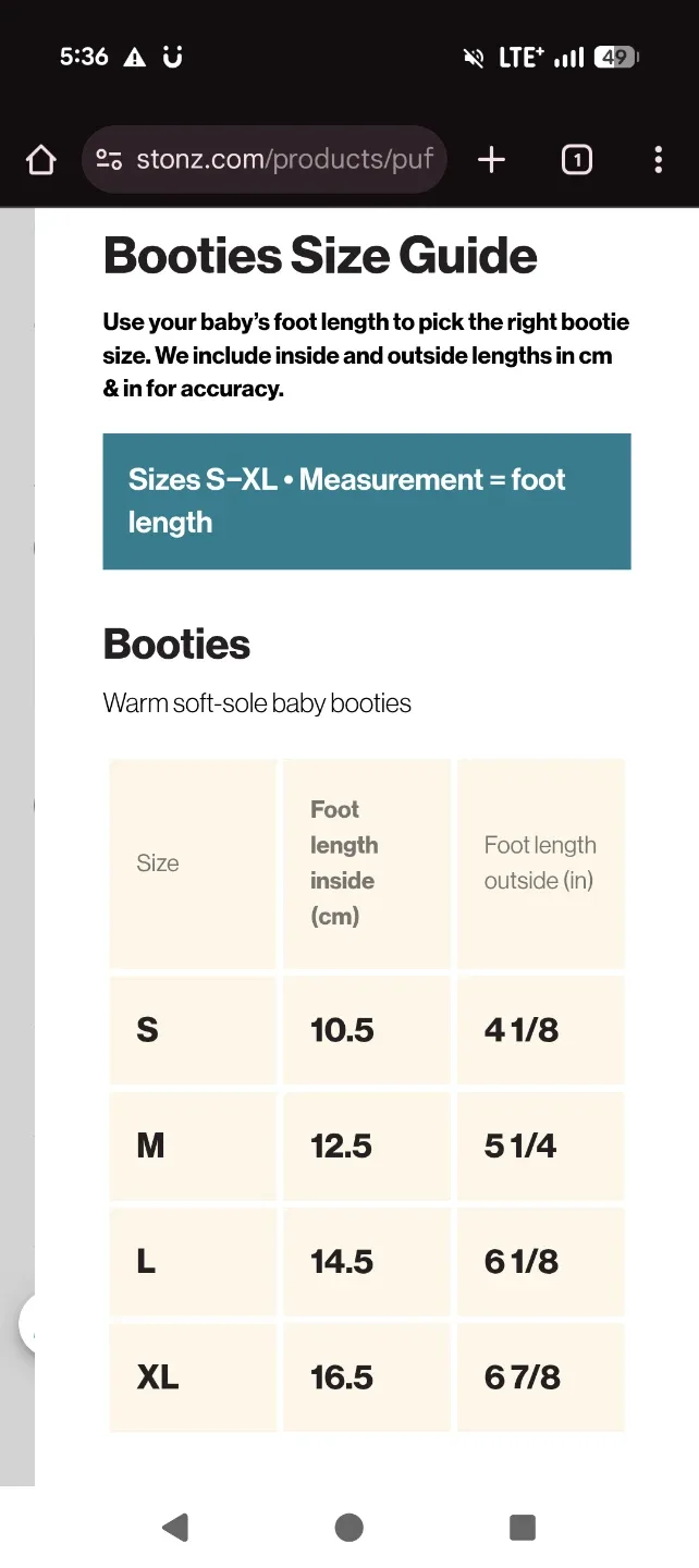 STONZ Puffer Booties, Size M image indicator(7)