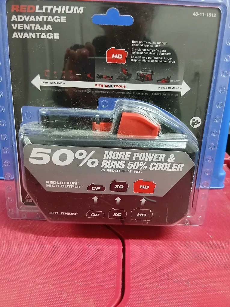 Milwaukee M18 REDLITHIUM XC5.0 Battery - New in Package image indicator(2)