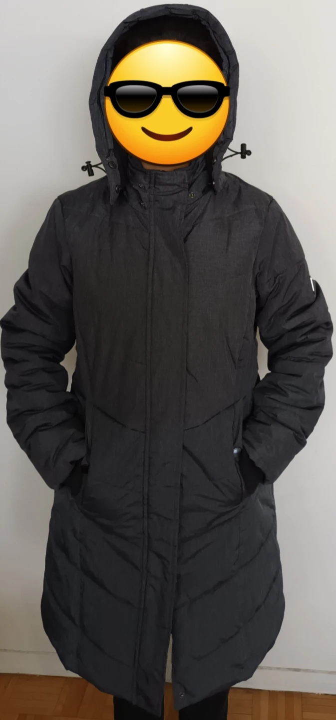 Women's Winter Jacket w removable hood, detachable faux fur trim