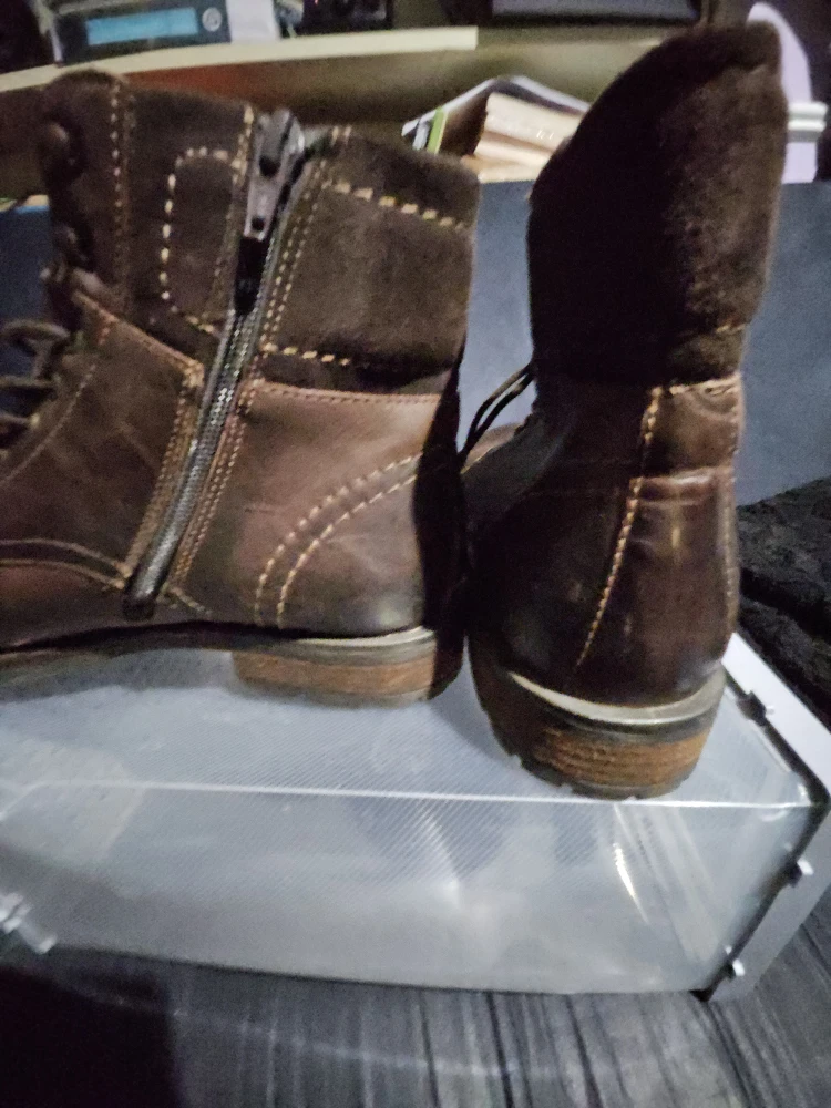 Alfani Kooper Brown Leather Boots - Size 9.5M - photo 3
