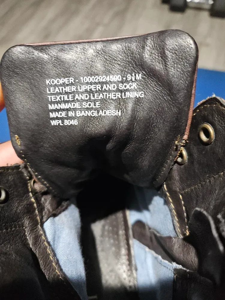 Alfani Kooper Brown Leather Boots - Size 9.5M image indicator(5)