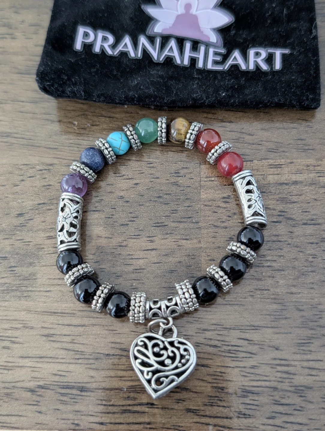 Pranaheart 7 Chakra Reiki Healing Heart Bracelet - photo 2