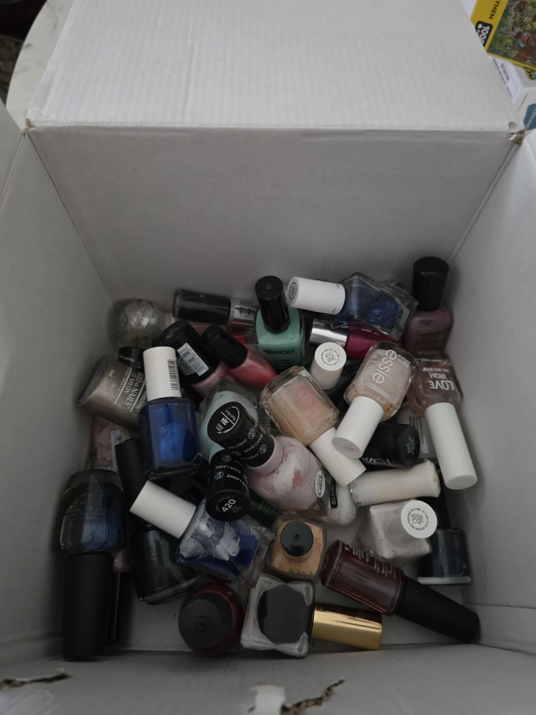 Box of Assorted Nail Polish - Essie, Saco & More!