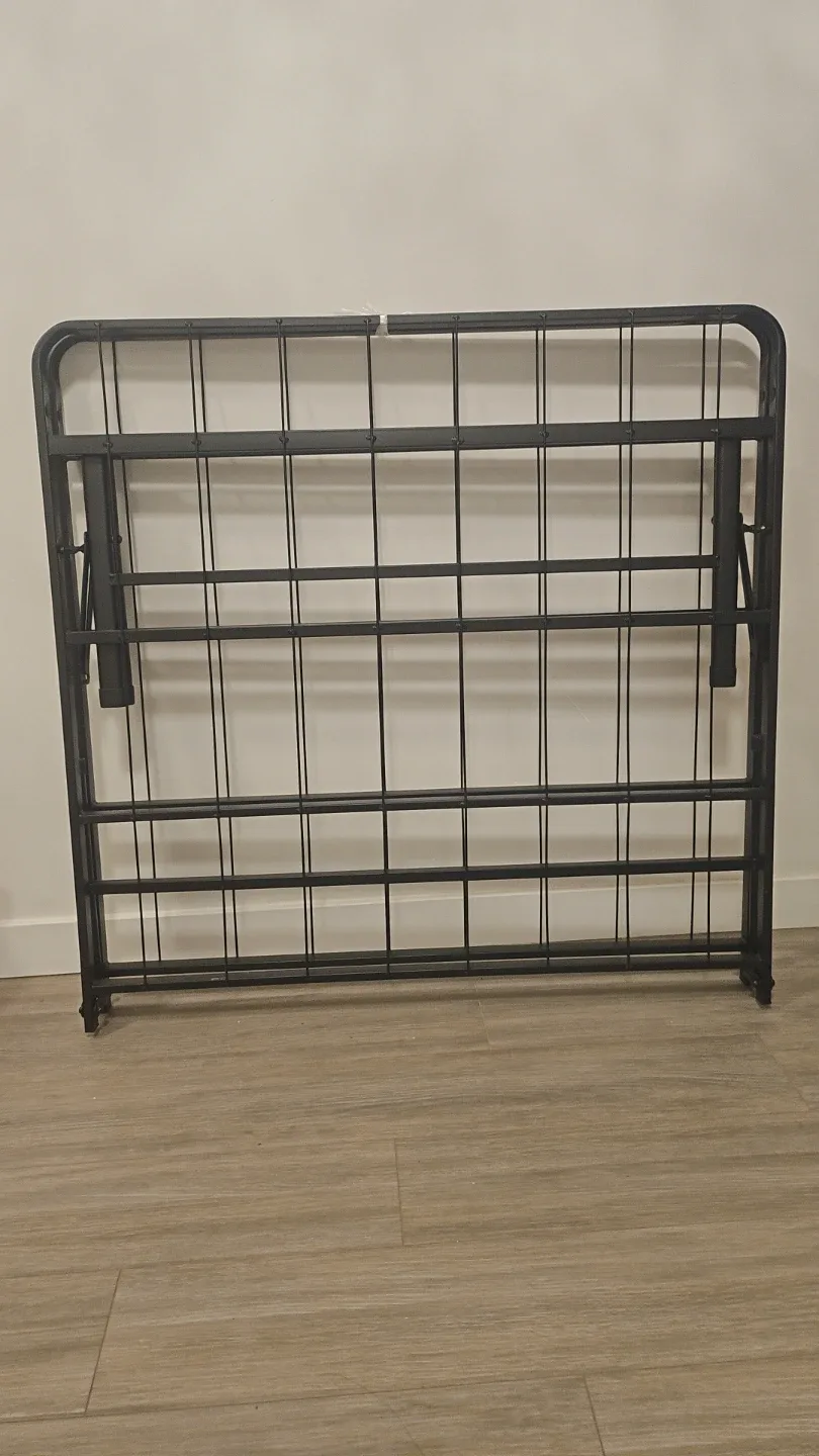 Folding Metal Bed Frame - Easy Storage