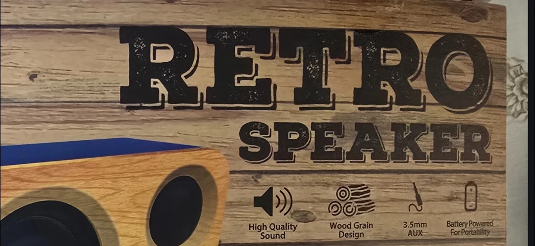 Bass Jaxx Retro Speaker - Wood Grain Design - photo 3