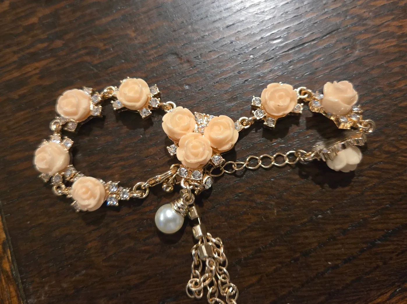 Rose & Pearl Bracelet