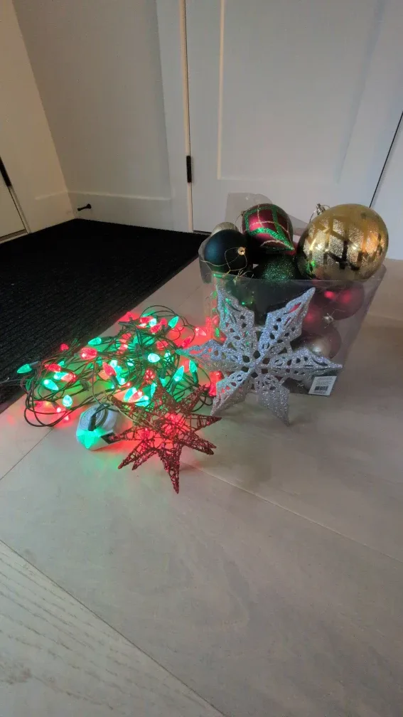 Christmas Ornaments & Lights w/timer