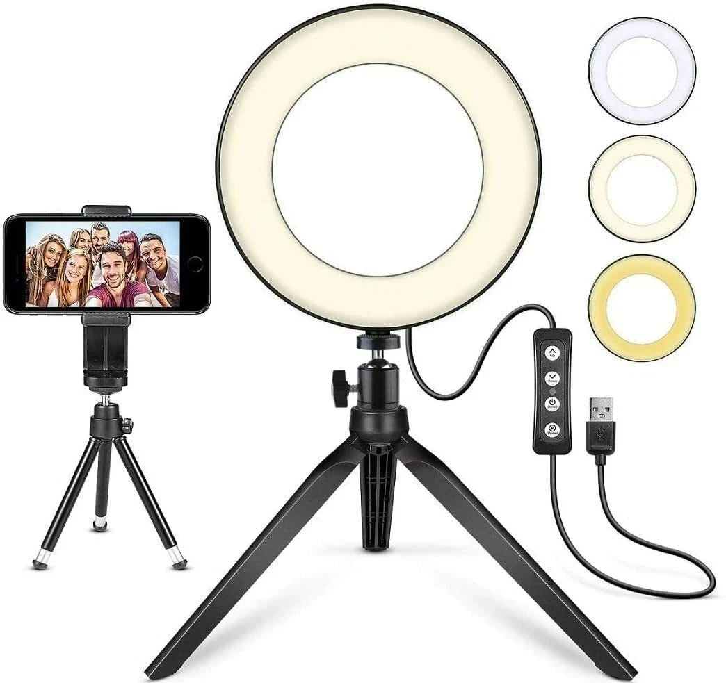 MACTREM 6" LED Ring Light Kit