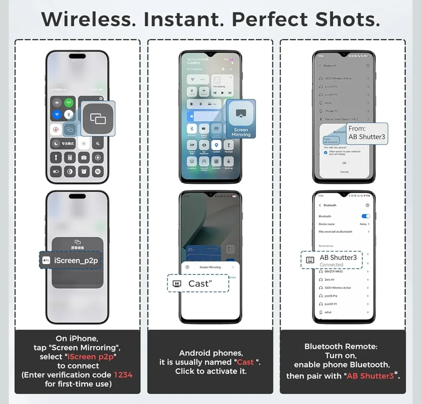 Wireless Selfie Monitor Screen - photo 5
