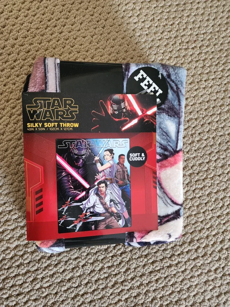 New Star Wars Silky Soft Throw Blanket 40x50"