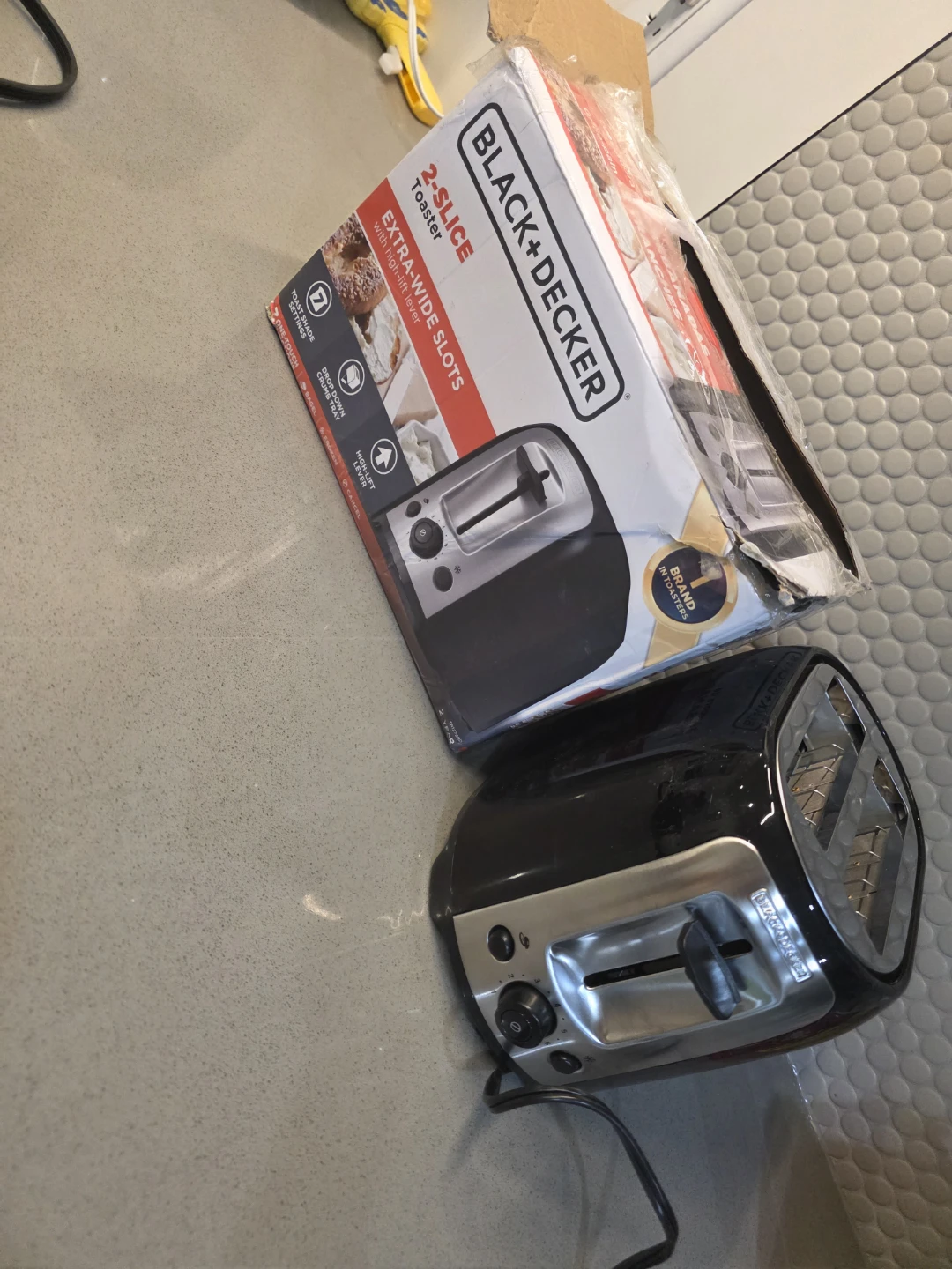 Black+Decker 2-Slice Toaster w/ Extra-Wide Slots