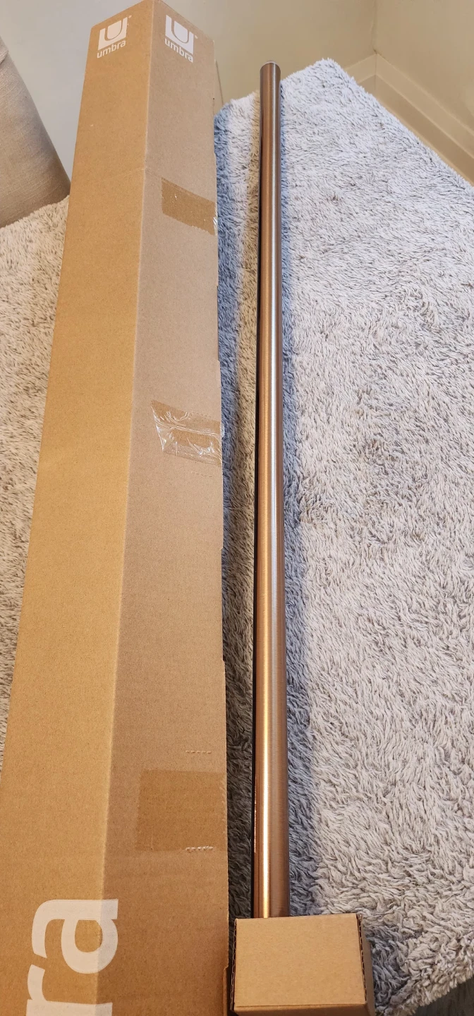 Umbra Bronze Curtain Rod Set, New in Box! - photo 3
