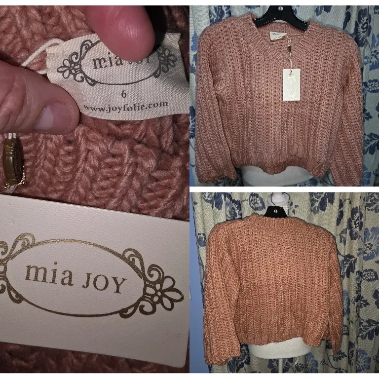 Mia Joy Knit Sweater - Size 6