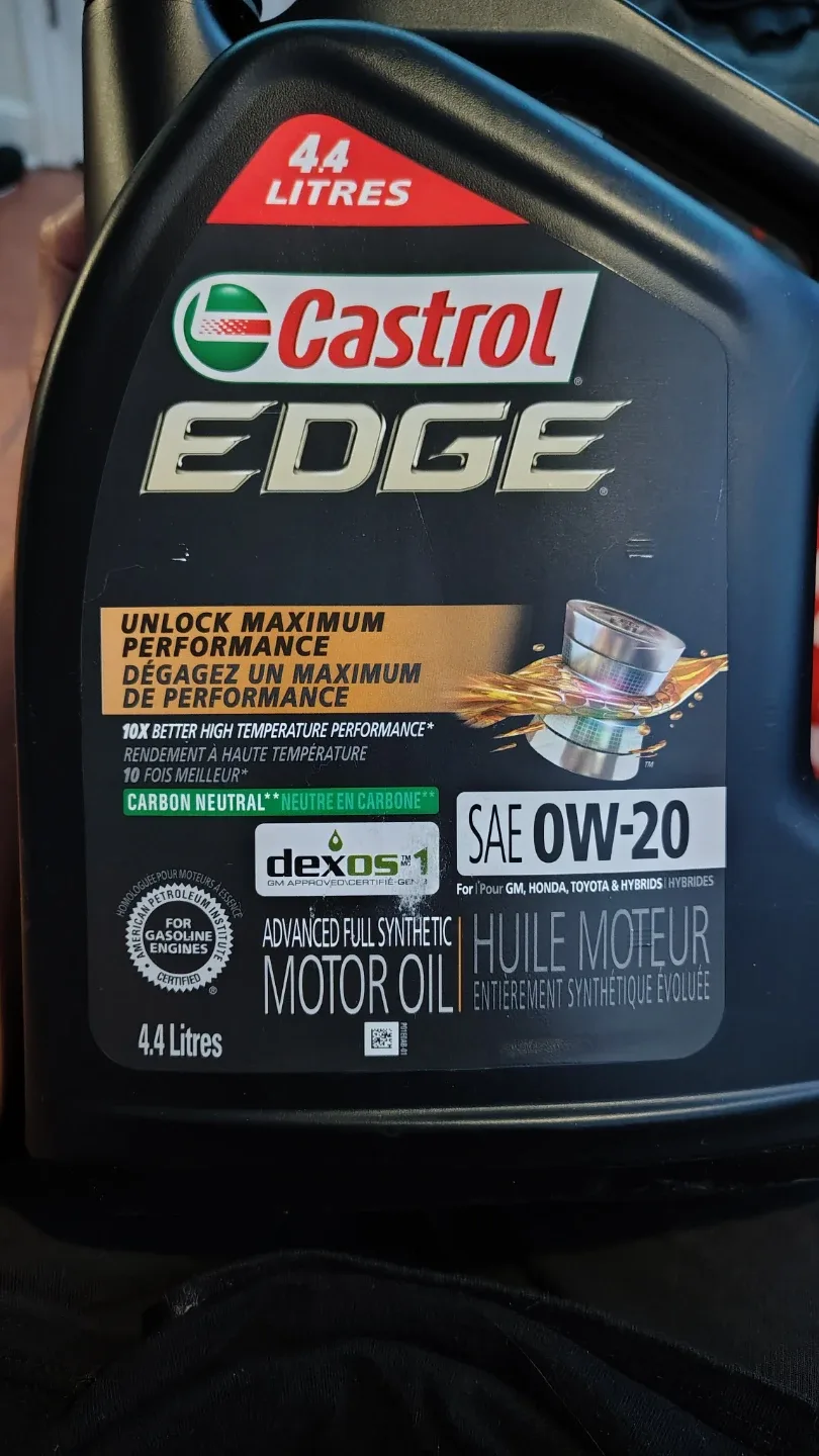 Castrol Edge 4.4 Litres SAE 0W-20 Motor Oil image indicator(3)