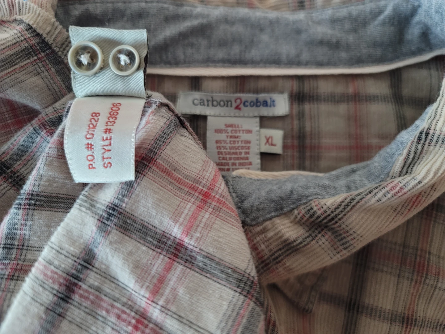 Carbon2Cobalt Plaid Shirt Jacket - XL - photo 4