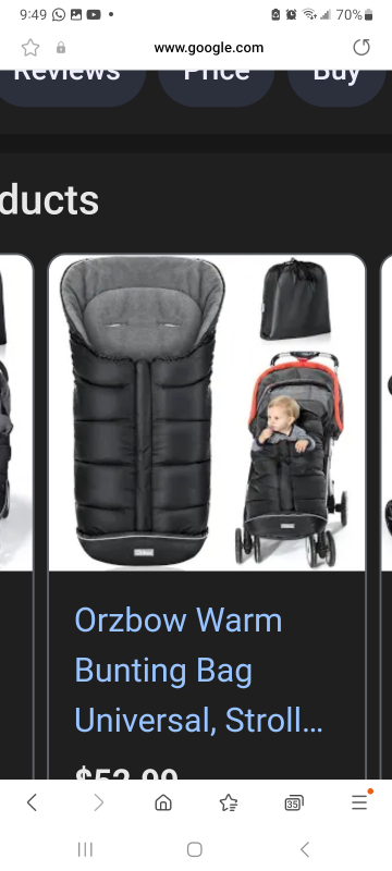 Orzbow Warm Bunting Bag - Universal Stroller