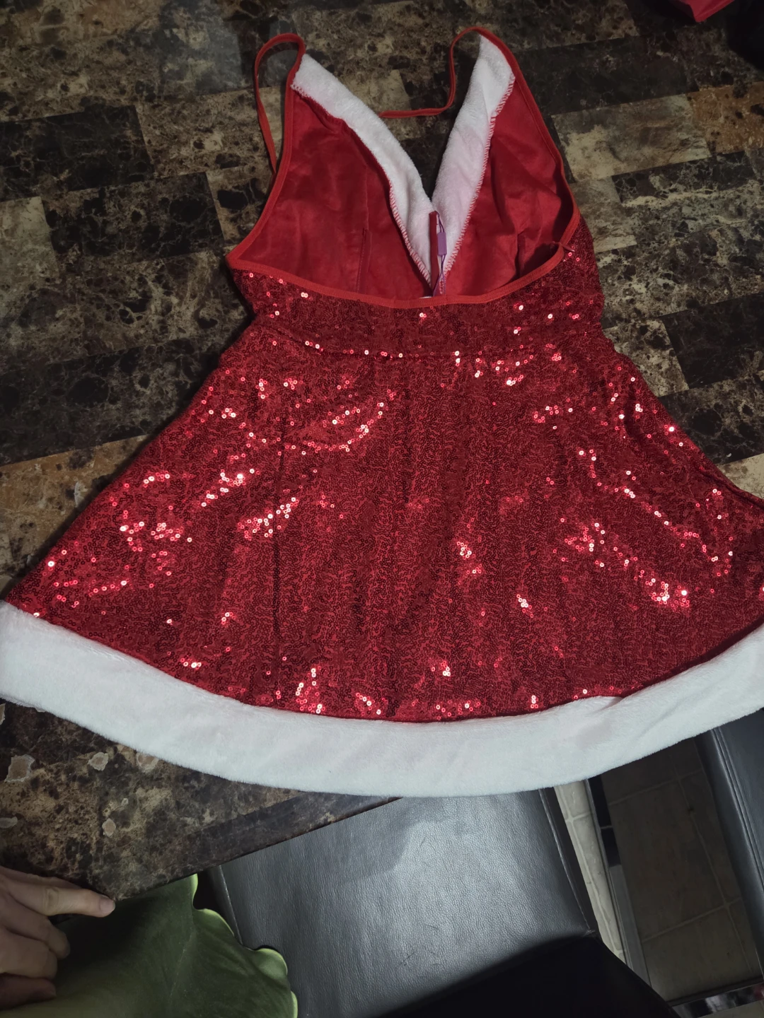 Lady Sequins Dance Dress Performance Costume Dancewear - photo 3