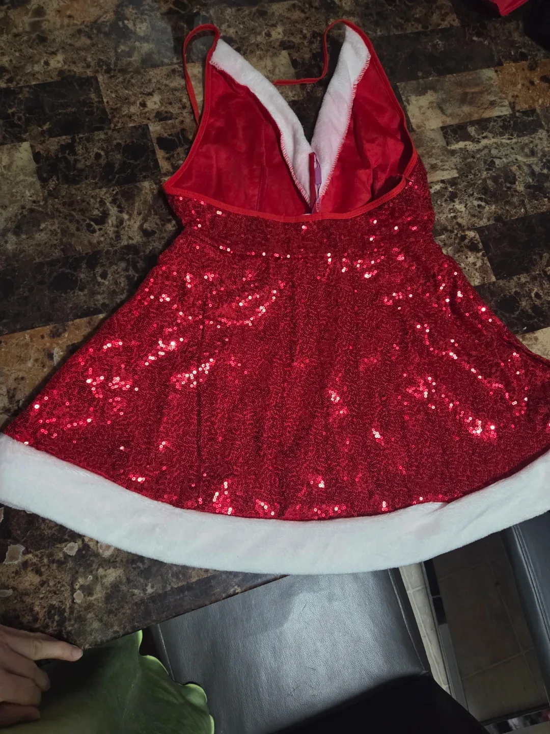 Lady Sequins Dance Dress Performance Costume Dancewear image indicator(3)