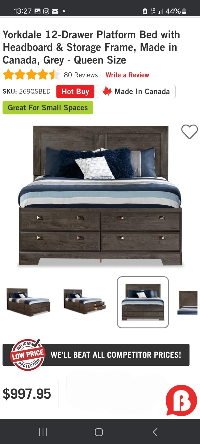 Queen size wooden bed - photo 5