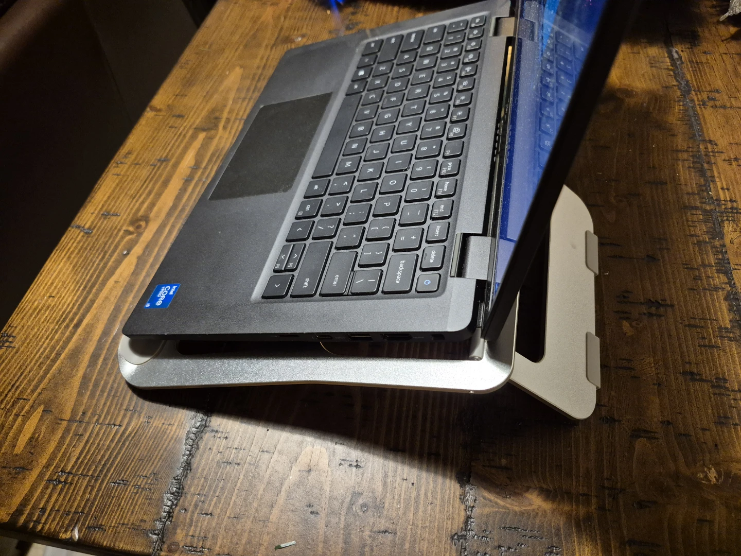 Silver Aluminum Laptop Stand - photo 5