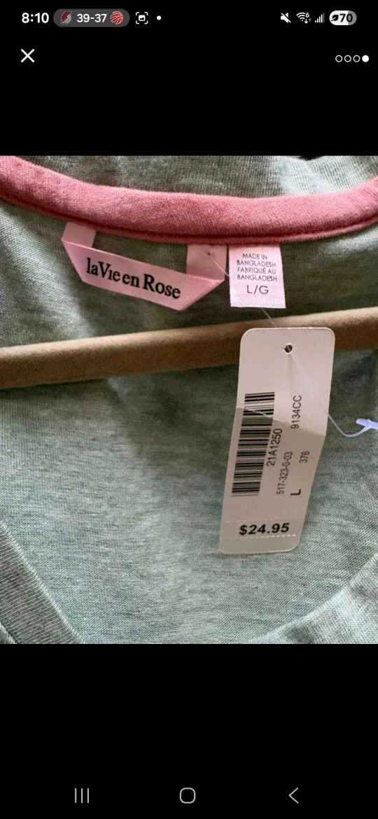 la Vie en Rose T-Shirt Dress - Size L #Cleanout image indicator(4)