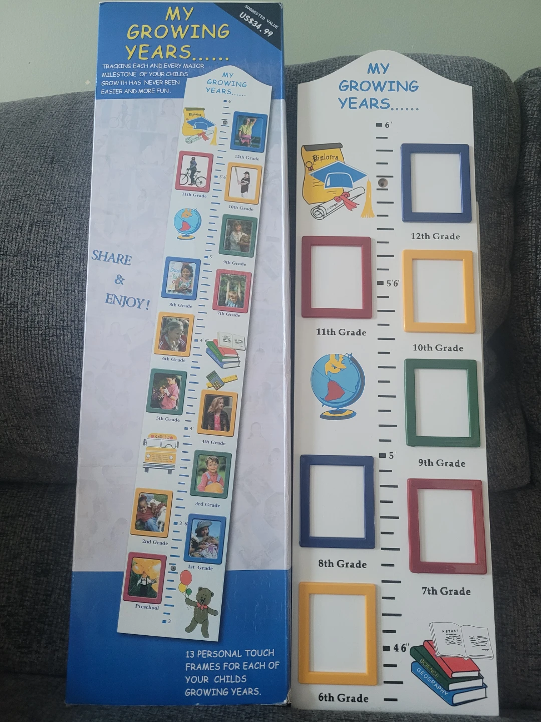 My Growing Years Photo Frame Height Tracker