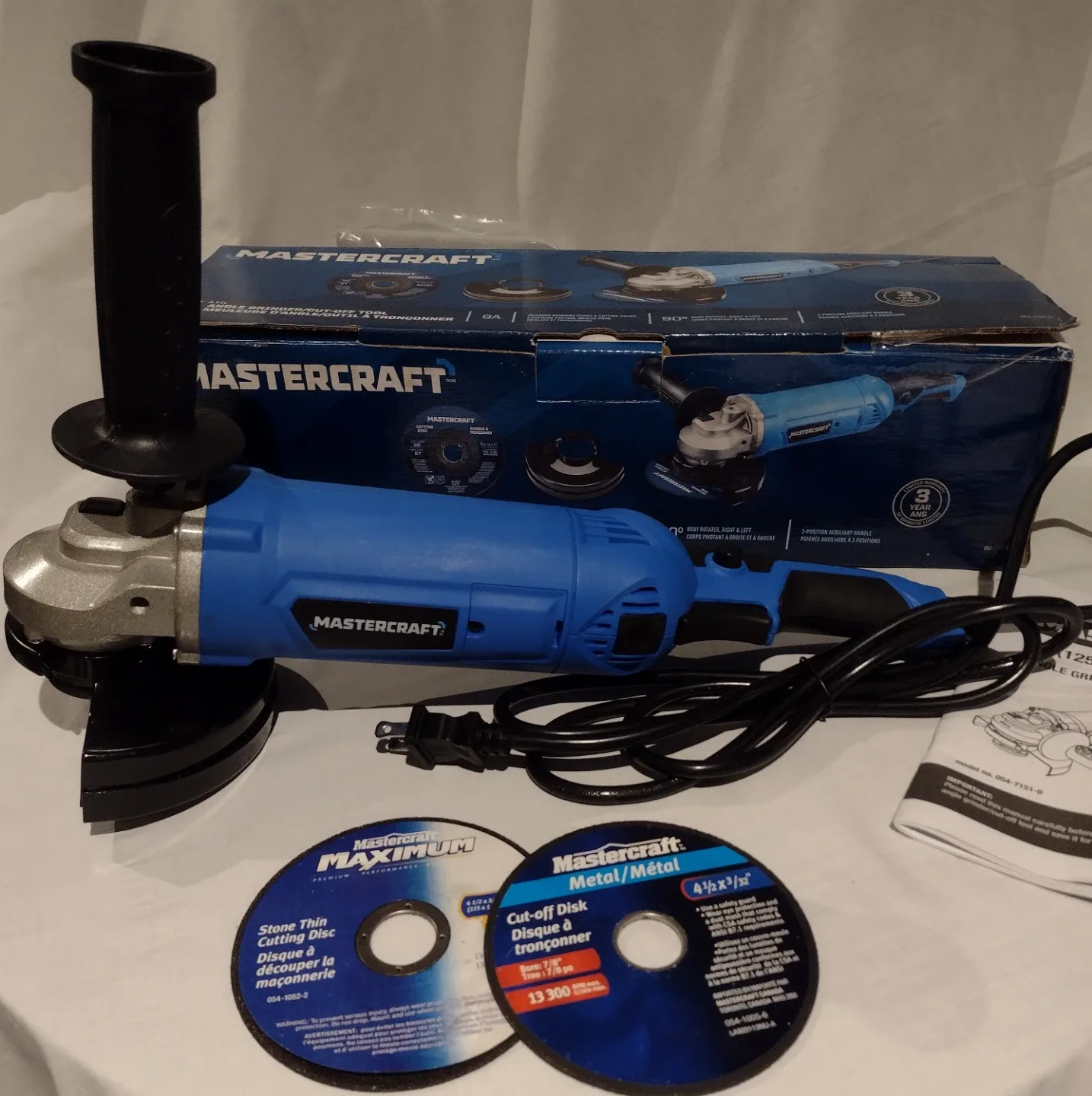 Mastercraft 5" Angle Grinder/Cut-Off Tool