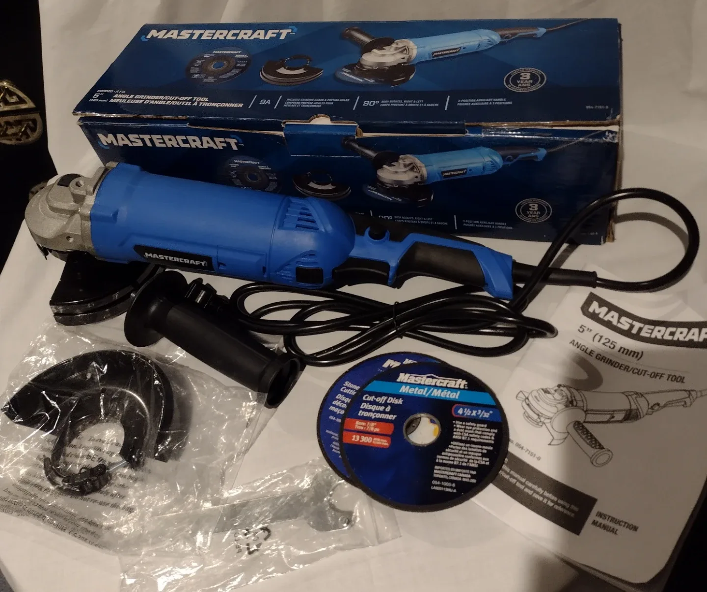 Mastercraft 5" Angle Grinder/Cut-Off Tool image indicator(2)