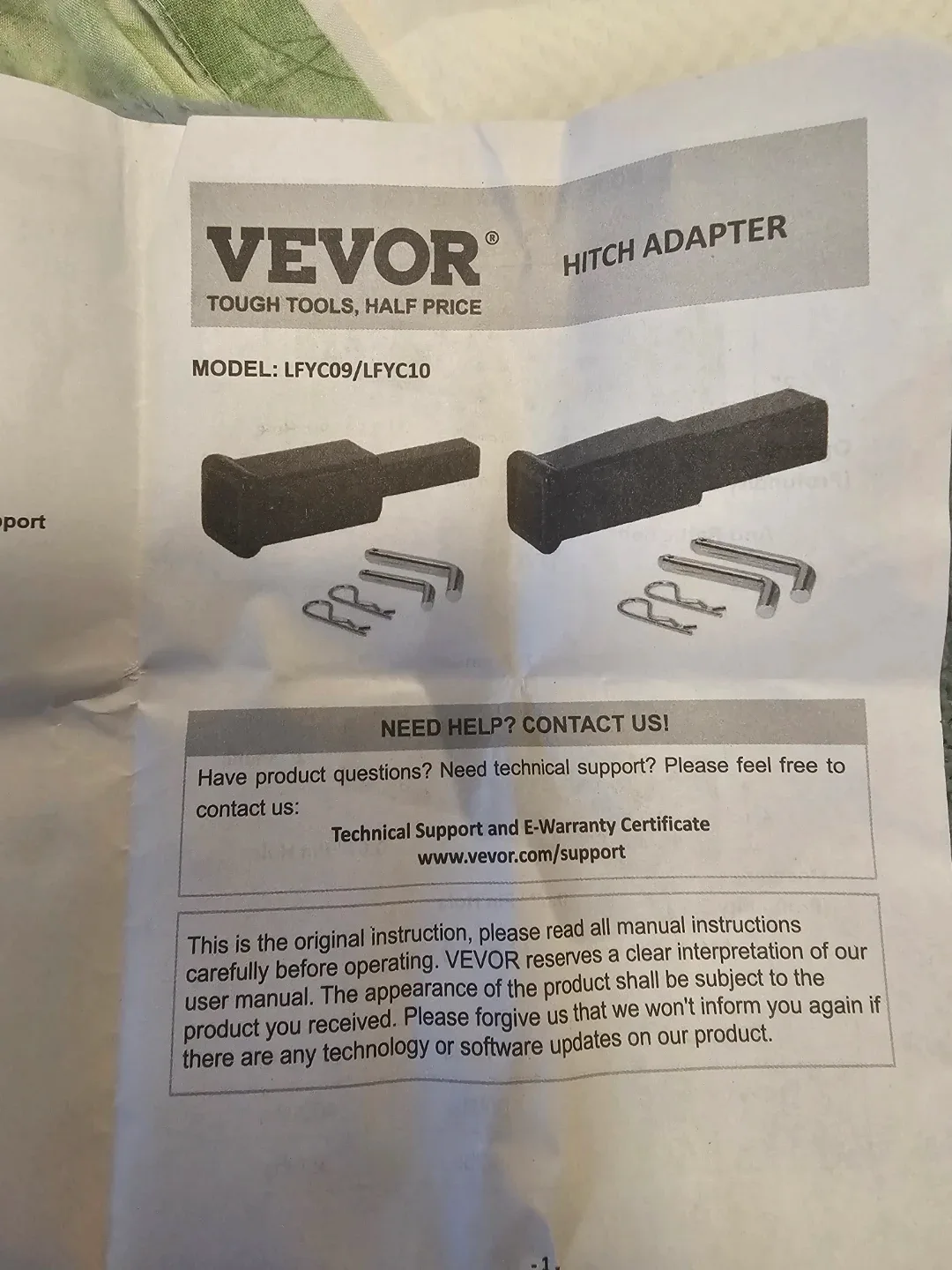 VEVOR Hitch Adapter LFYC09 image indicator(2)