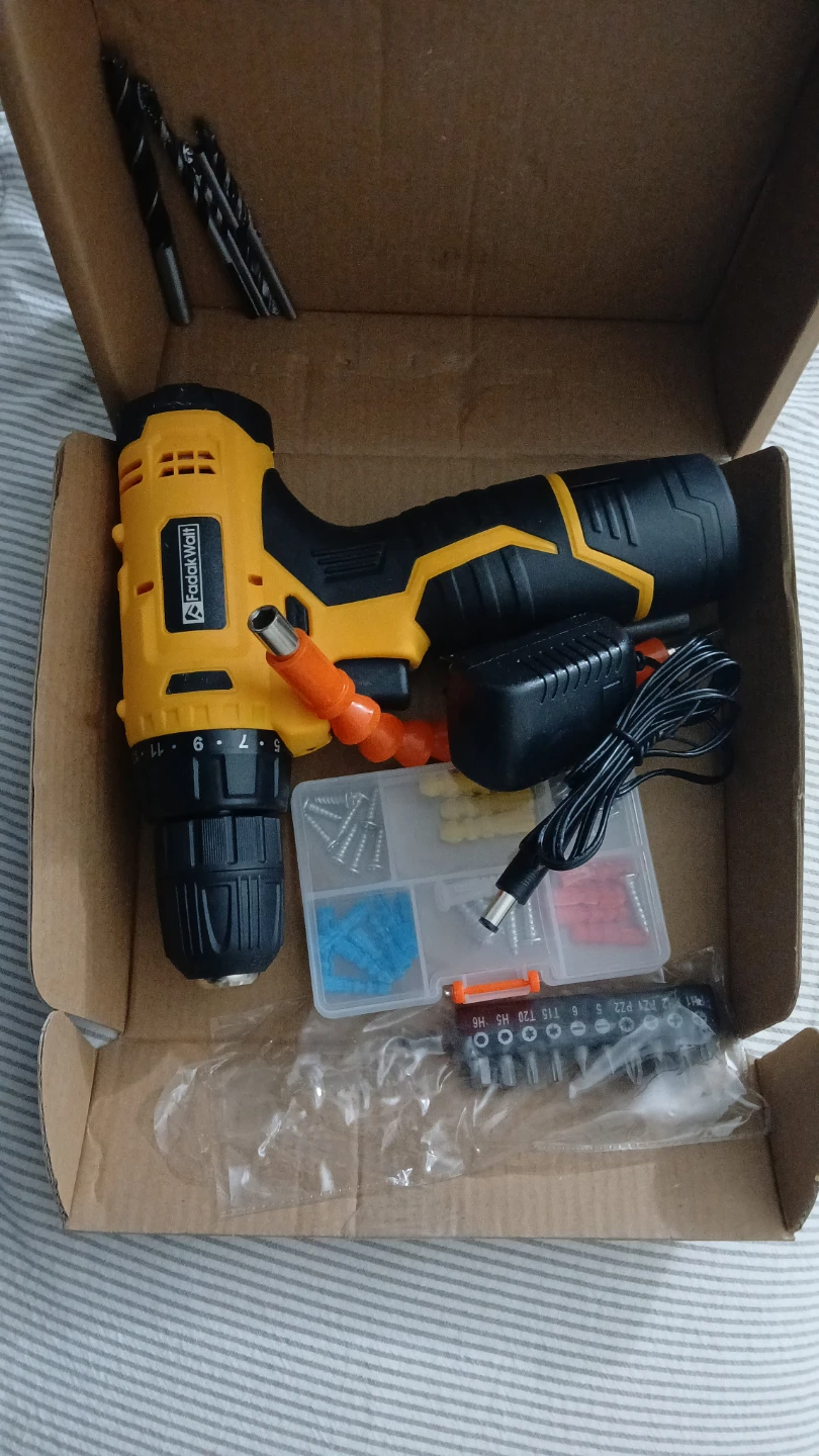 Fadak Watt Cordless Drill Set - Yellow/Black