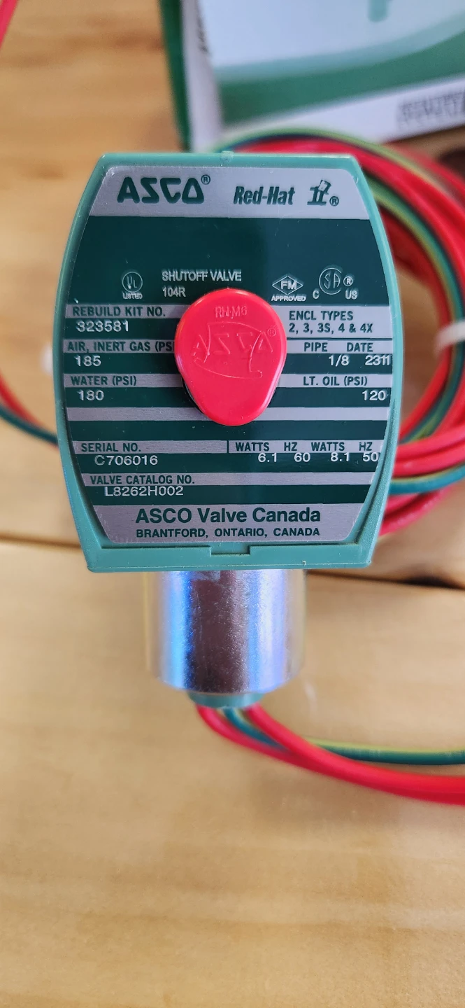ASCO Red-Hat Shutoff Valve 104R - photo 2