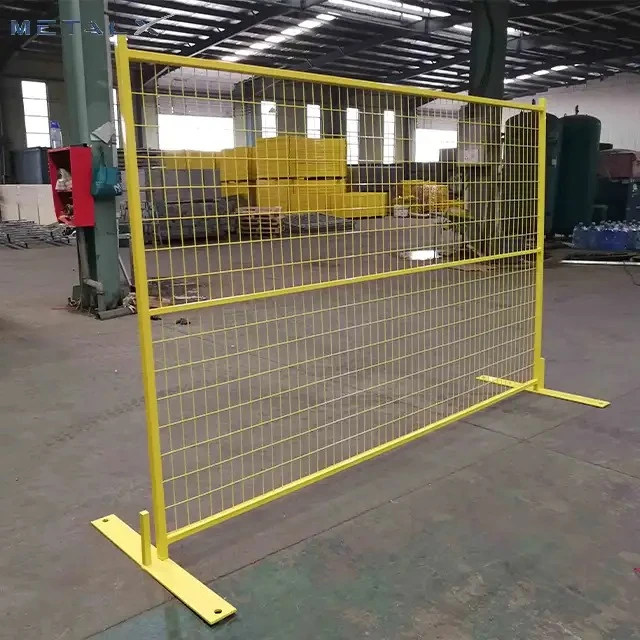 Yellow Temporary Fence
