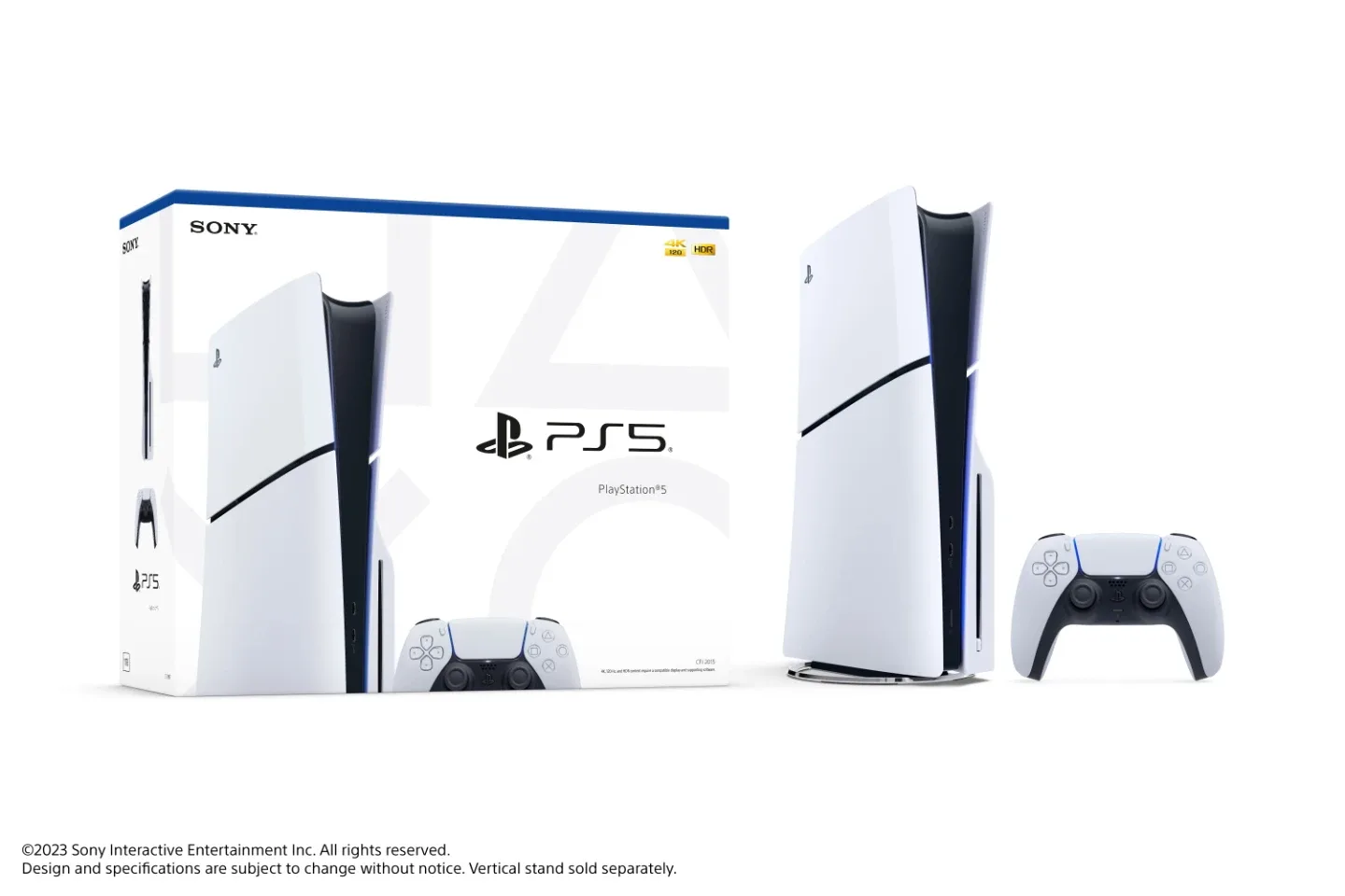 PlayStation 5 Slim with Disc Console and black faceplates