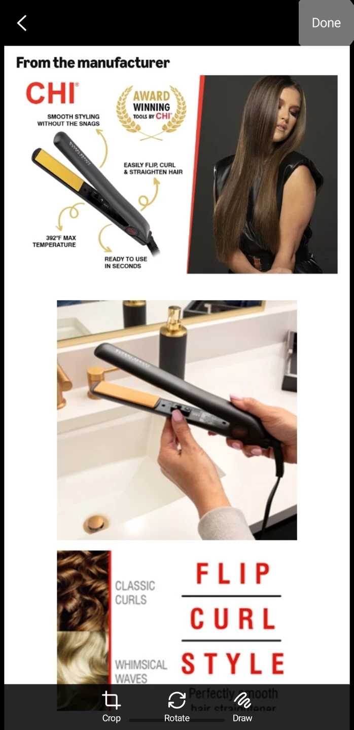 CHI Brands Blue Hair Straightener with Case - #Cleanout - photo 2