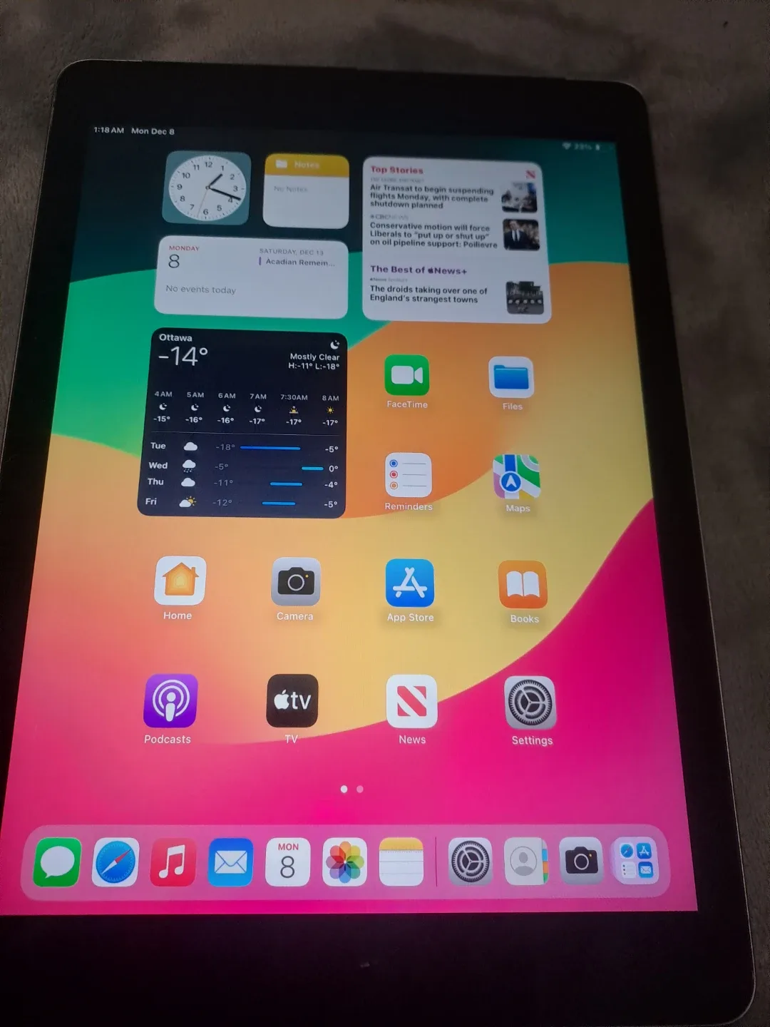 Ipad 6 32GB with Wifi and Data fully working image indicator(8)