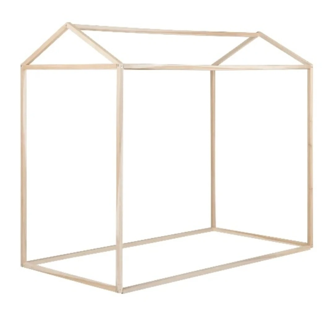 Wooden house bed frame, twin size - photo 4