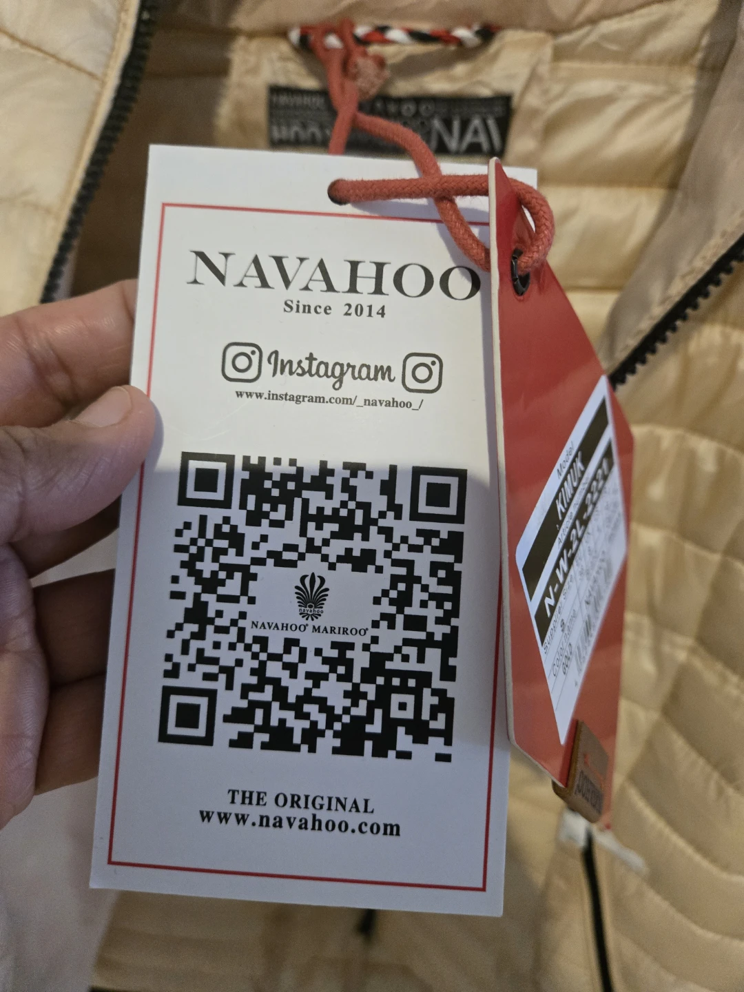 Brand new Navahoo Kimuk Puffer Jacket - Size S - Light Gold - photo 3