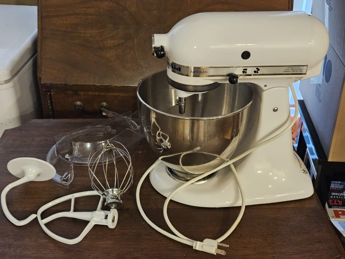 KitchenAid Artisan Stand Mixer - White - photo 3
