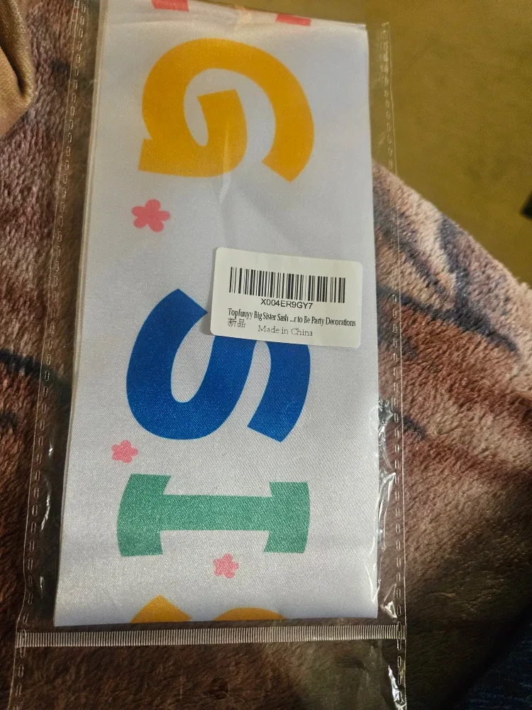 Toplumy Big Sister Sash - Party Decoration