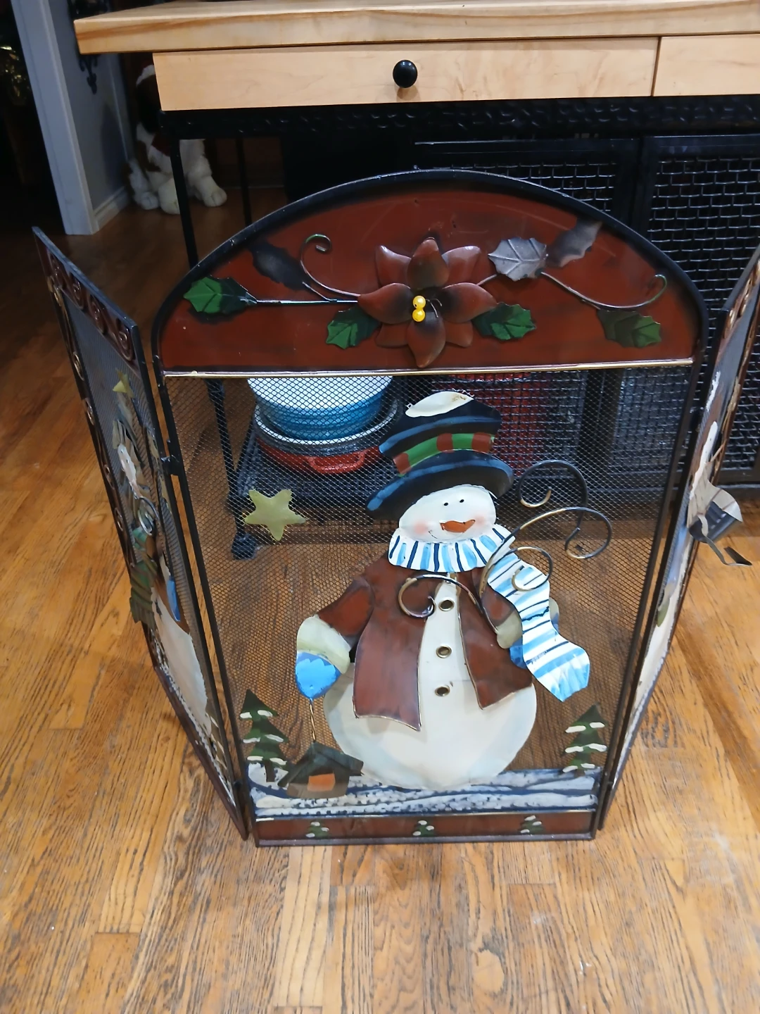 Snowman Fireplace Screen - photo 2