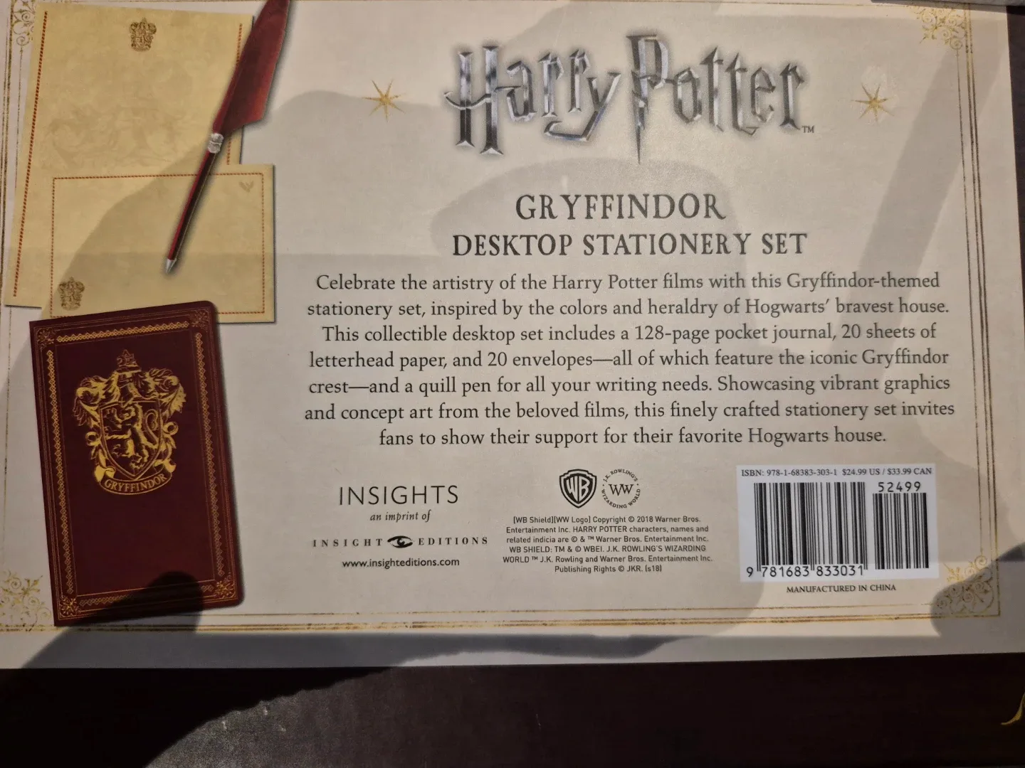 Harry Potter: Gryffindor Desktop Stationery Set image indicator(7)