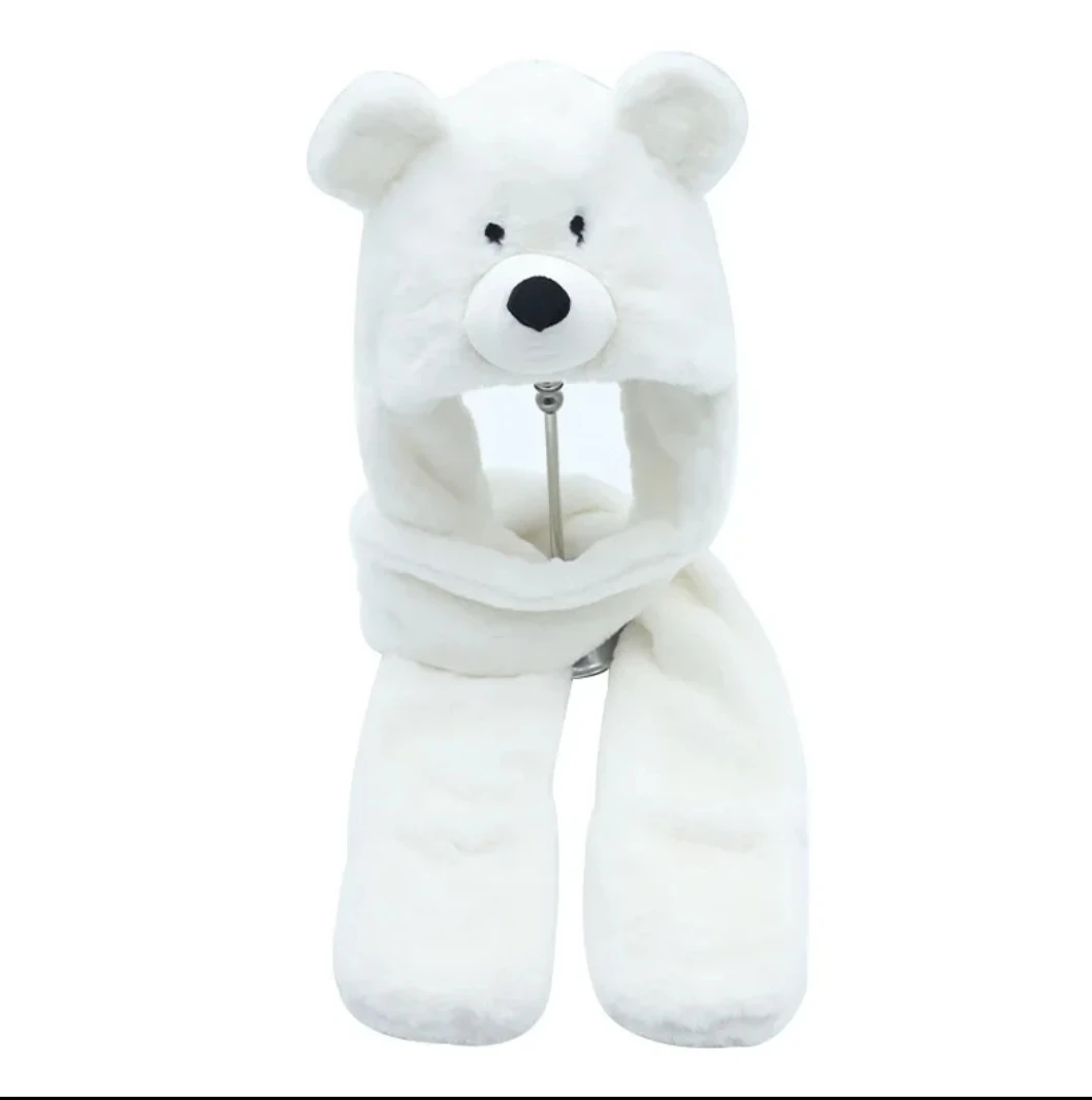 Animal Hood Scarf - Bear, Cat, Koala - photo 3