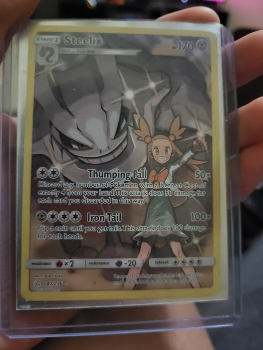 Steelix Pokemon Card 247/236 mint condition